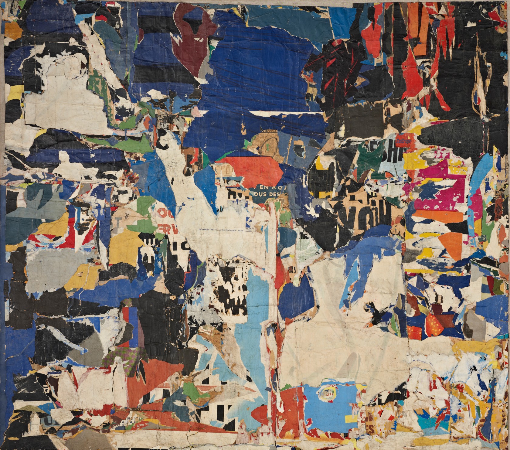 Jacques VILLEGLÉ							<br>							<em>Boulevard Saint-Martin</em>														<br>Août 1959