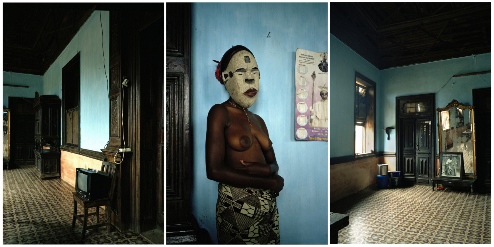 Léonce Raphaël AGBODJELOU							<br>							<em>Untitled from the series Les Demoiselles de Porto-Novo</em>														<br>2012