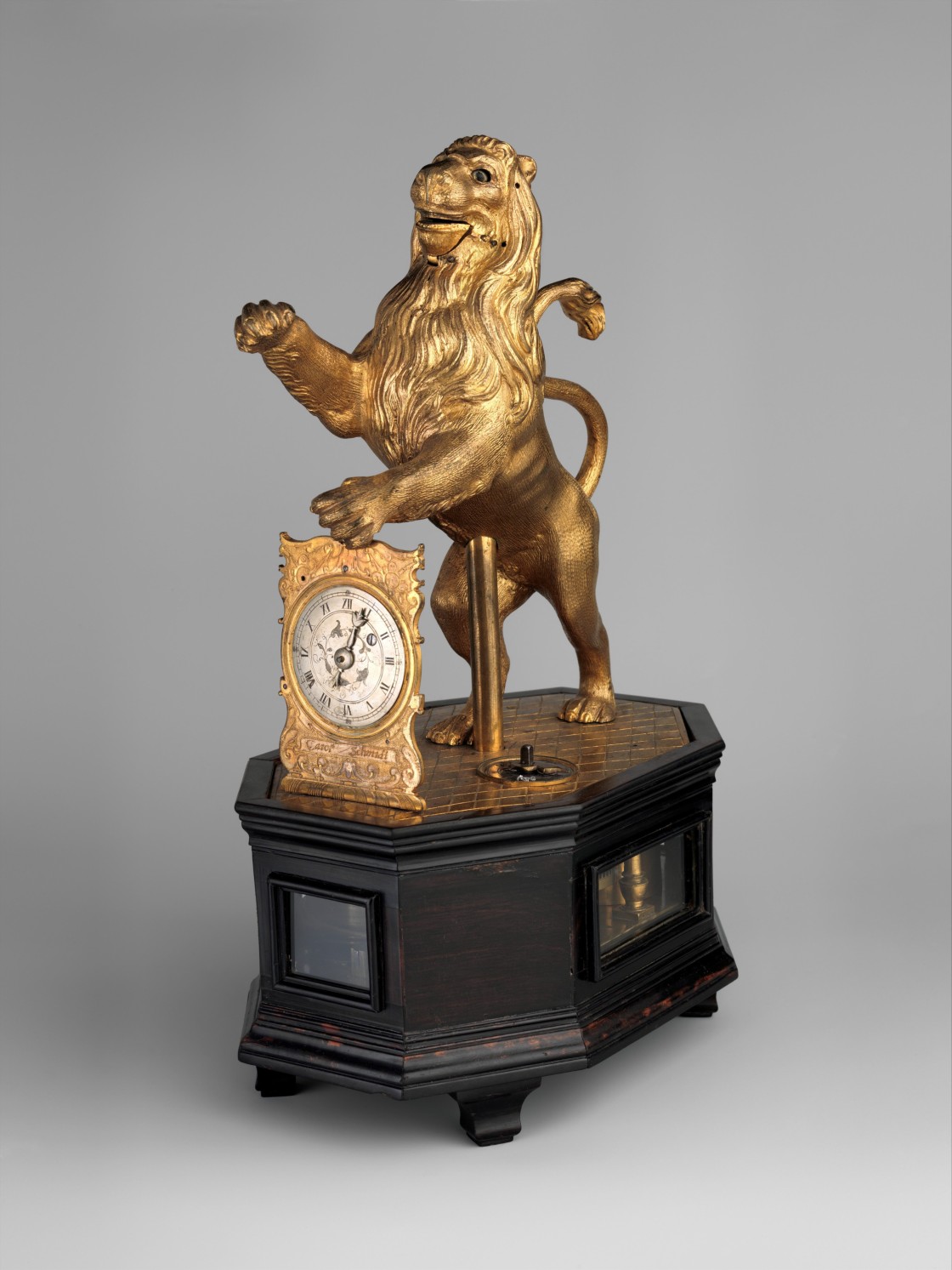 Karl Schmidt, <em>Horloge automate « au lion »</em>, vers 1620-1635, inv. 29.52.15