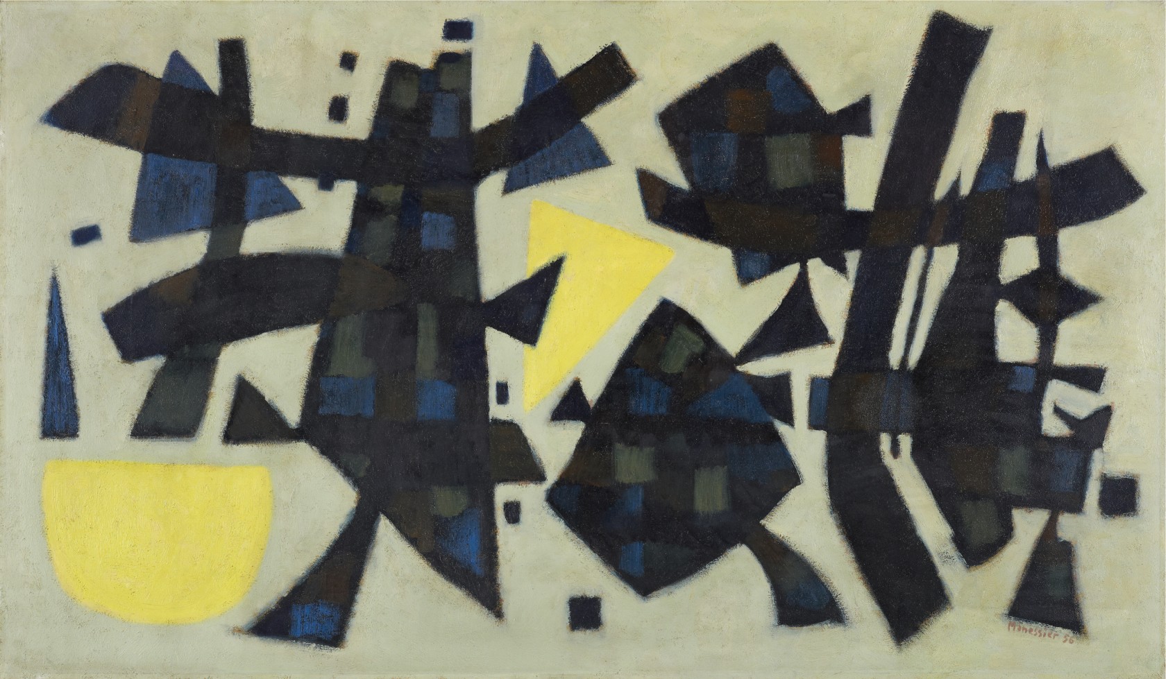 Alfred Manessier							<br>							<em>Près d'Harlem</em>														<br>1956