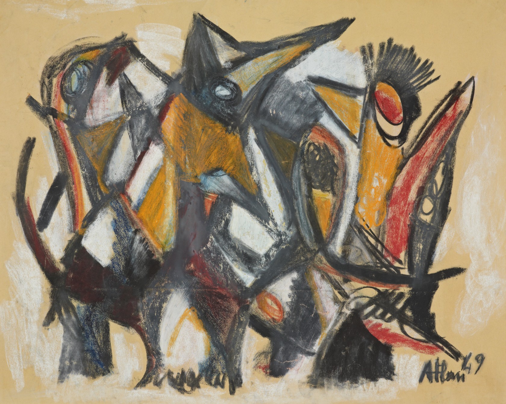 Jean-Michel Atlan							<br>							<em>Sans titre</em>														<br>1949 Jean-Michel Atlan