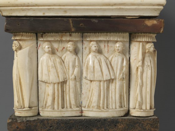 Marriage casket (left side) by Entourage of the Embriachi Workshop