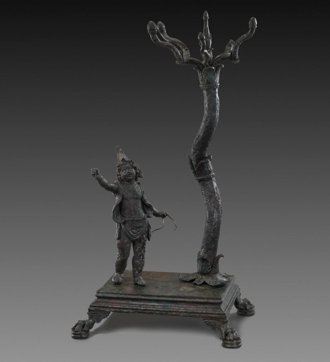 <em>Lamp-stand with Attis</em> <br>end 1<sup>st</sup> C. BC Lamp-stand with Attis