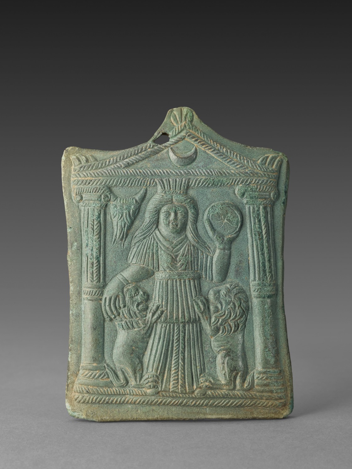<em>Cybele in her temple</em> <br>2nd-3rd C. AD Cybele in her temple