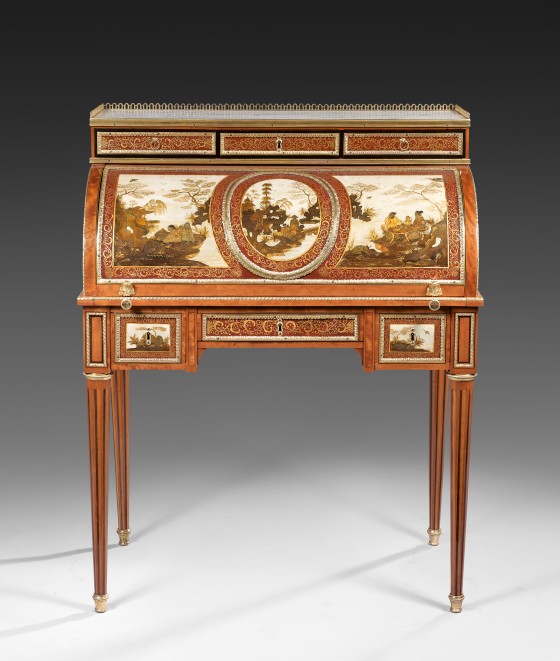 Claude-Charles Saunier <br> <em>Bureau à cylindre</em> <br>vers 1780-1790