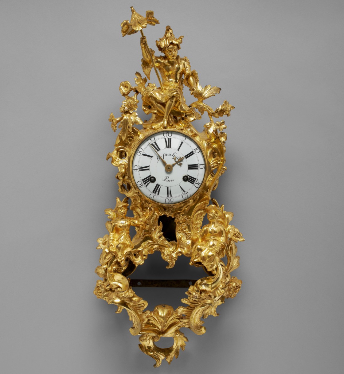 Jean-Joseph de Saint-Germain, bronzier (attr. à) et Alexandre Le Faucheur, horloger <br> <em>Cartel « aux Chinois »</em> <br>vers 1745-1749