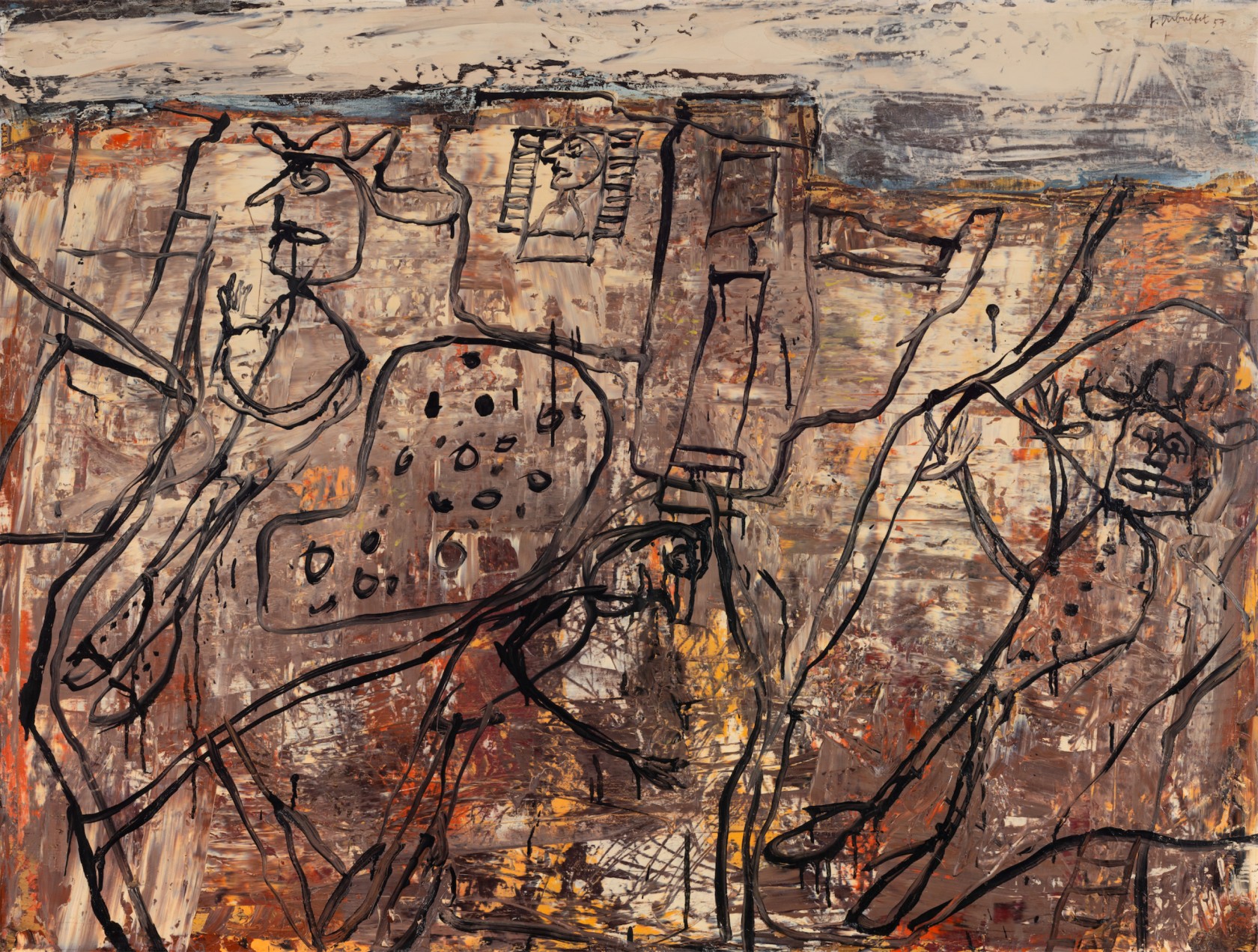 Jean DUBUFFET <br> <em><em>L’organe tragique</em></em> <br>1957