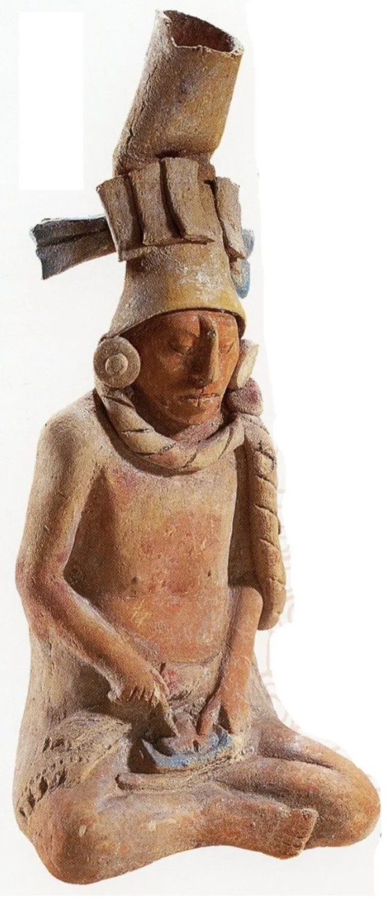 <em>Statuette of a nobleman practicing self-sacrifice</em>