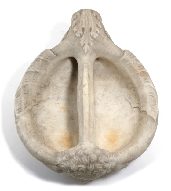 <em><i>Lavamano</i> with diabolic motifs (seen from above)</em> <br>circa 1505-1520