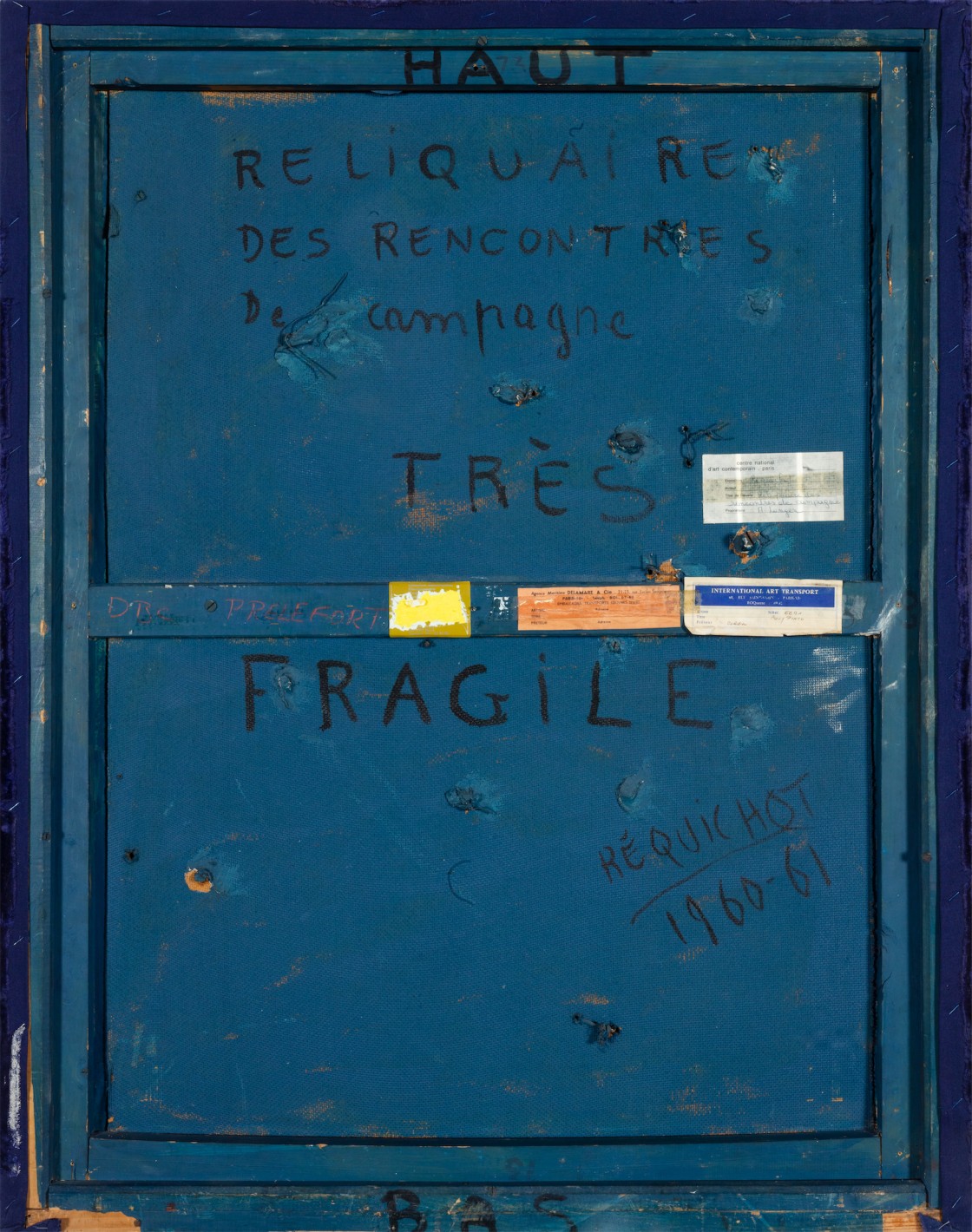 Bernard Réquichot							<br>							<em><em>Reliquaire des rencontres de campagne</em></em>														<br>1960-1961