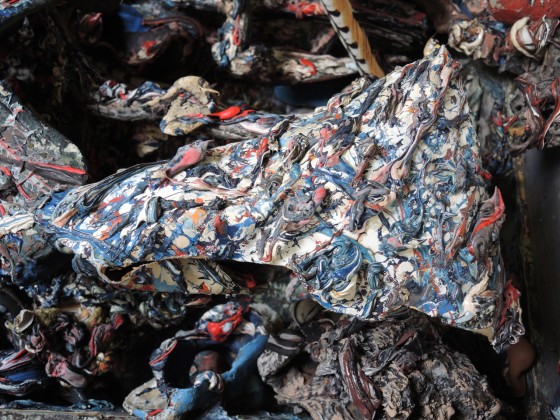 Bernard Réquichot <br> <em><em>Reliquaire des rencontres de campagne</em> (detail)</em> <br>1960-1961